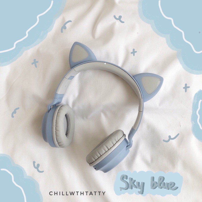 [Mã SKAMPUSHA7 giảm 8% đơn 250k]HEADPHONE BLUETOOTH CAT EYES - TAI NGHE KHÔNG DÂY THỜI TRANG | ChillwthTatty |