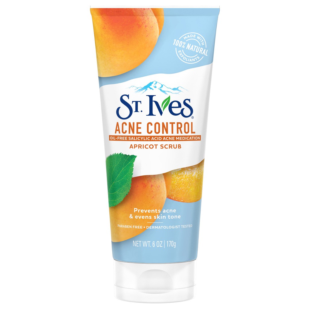 Tẩy Tế Bào Chết St.Ives ACNE CONTROL  Apricot Scrub 170g