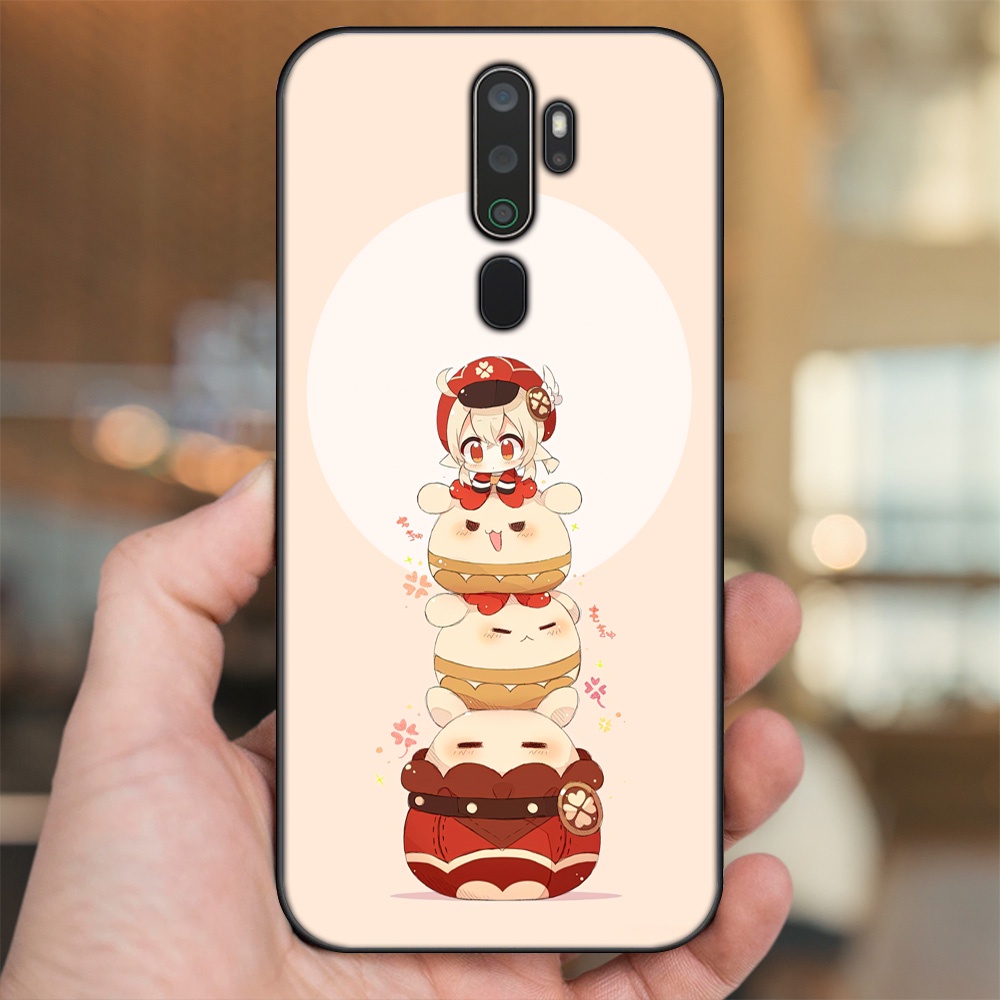 Ốp lưng Oppo A5 2020, A9 2020 viền đen in hình Klee Genshin Impact