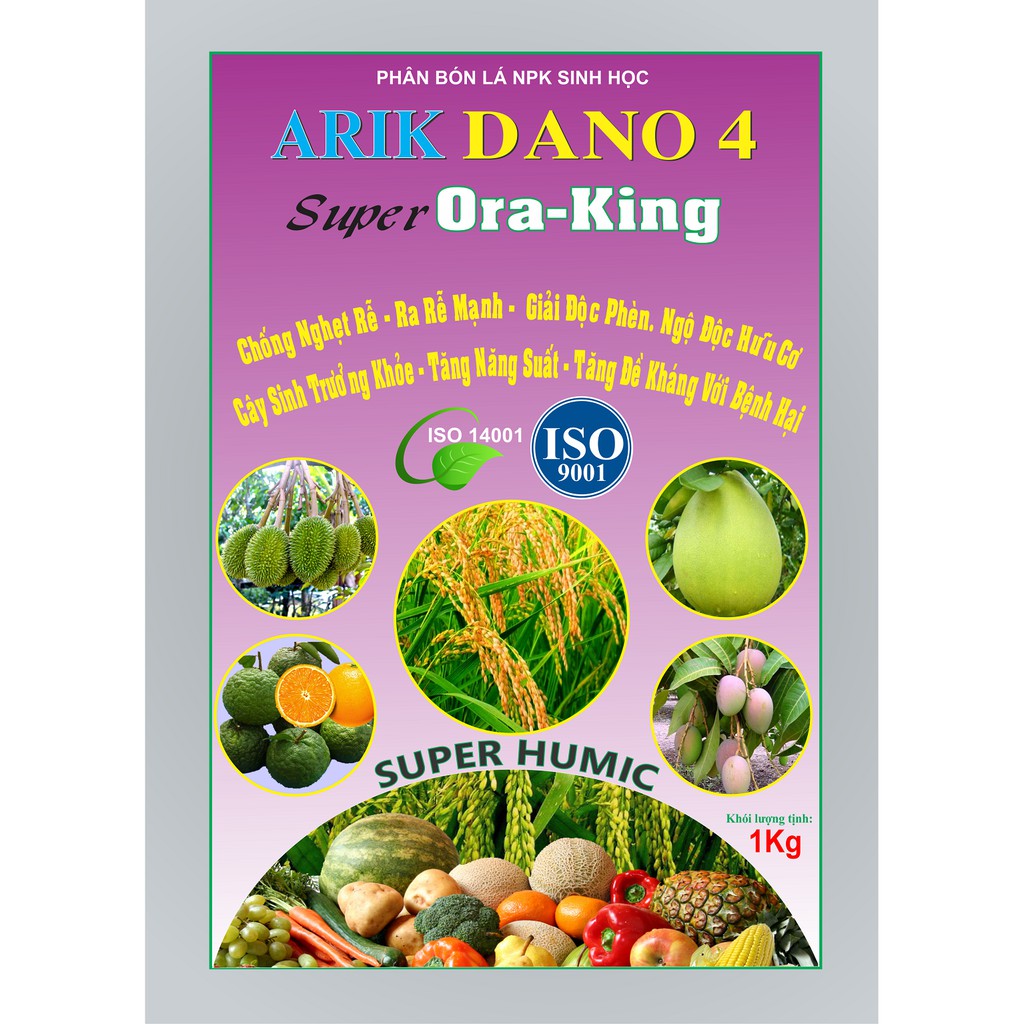 Phân Bón Humic Acid - OraKing Gói 1Kg