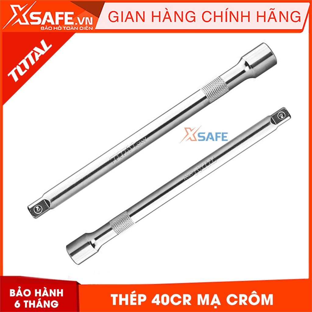 Thanh nối mở tuýp TOTAL 1/4&quot; kích thước 50-100mm Đầu tiếp nối dài chất liệu 40Cr, mạ crôm, thiết kế nhỏ gọn, bền, chắc