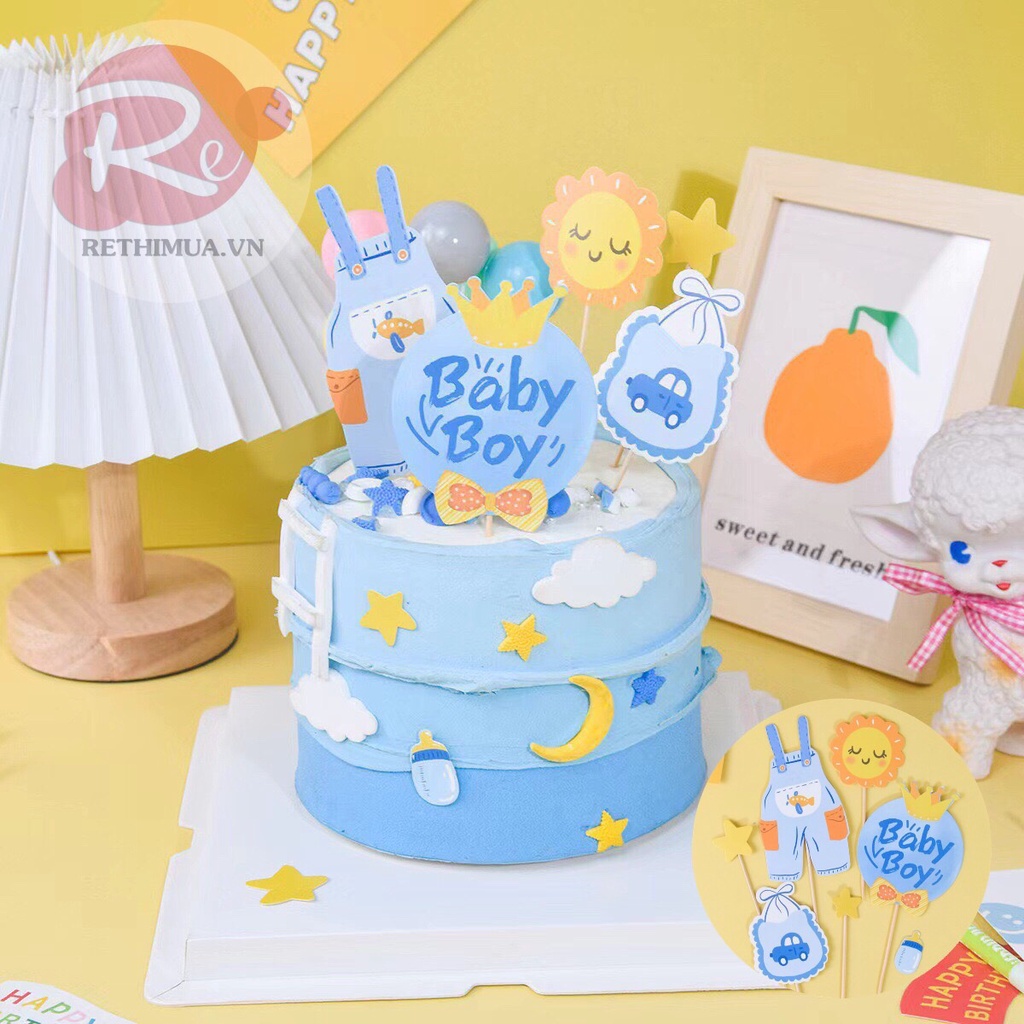 – SCG Baby Boy  - Trang trí bánh sinh nhật bánh kem