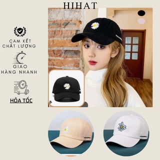 Mũ lưỡi trai thêu hoa cúc phong cách unisex dành cho nữ LT657