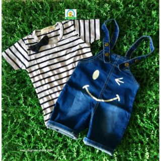Set yếm jean cho bé trai/bé gái 18-20kg