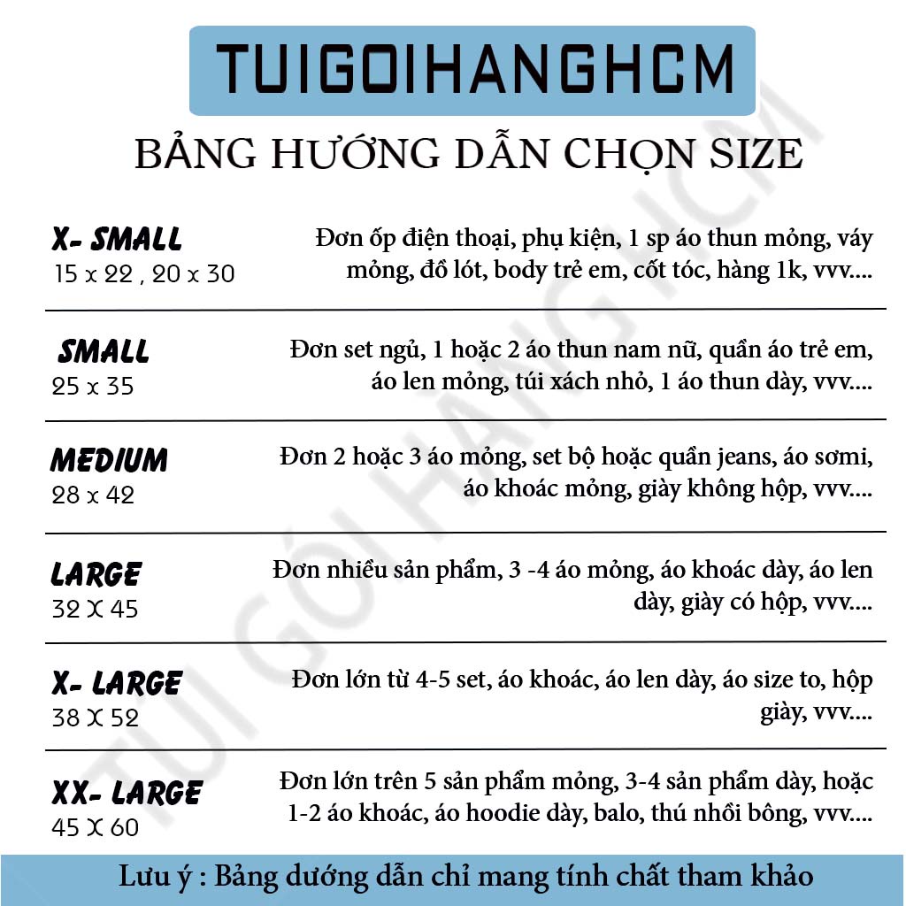 Túi gói hàng 25x35 MÀU XANH DƯƠNG loại PHỔ THÔNG nhựa nguyên chất dẻo bóng đẹp - Tuigoihanghcm (1)