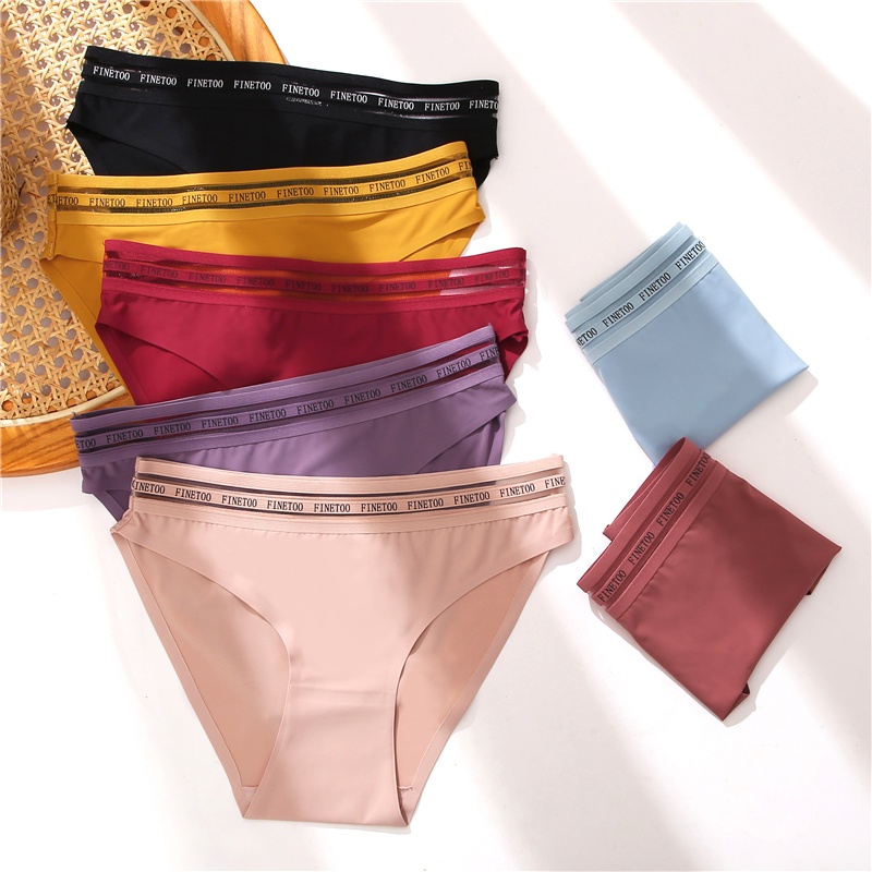 Quần lót CUTEBYTE không đường may lưng thấp in chữ gợi cảm cho nữ