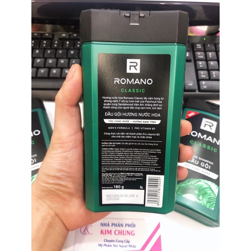 Dầu gội Romano classic 180g (Hương nước hoa nam tính)