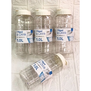 ' SIÊU RẺ - ' ' RẺ VÔ ĐỊCH - ' Bình đựng nước Lock and Lock 1000ml màu trắng,bình nhựa đựng nước cao cấp