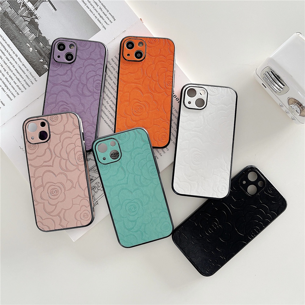 <iPhone case> For iPhone 13 Pro max 12 Promax 11Pro max 13 Pro 12 12 Pro  11 proCamellia leather mobile phone case