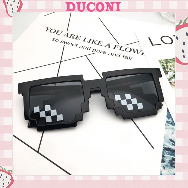 Kính nam nữ kính thug life gọng vuông siêu ngầu KD16