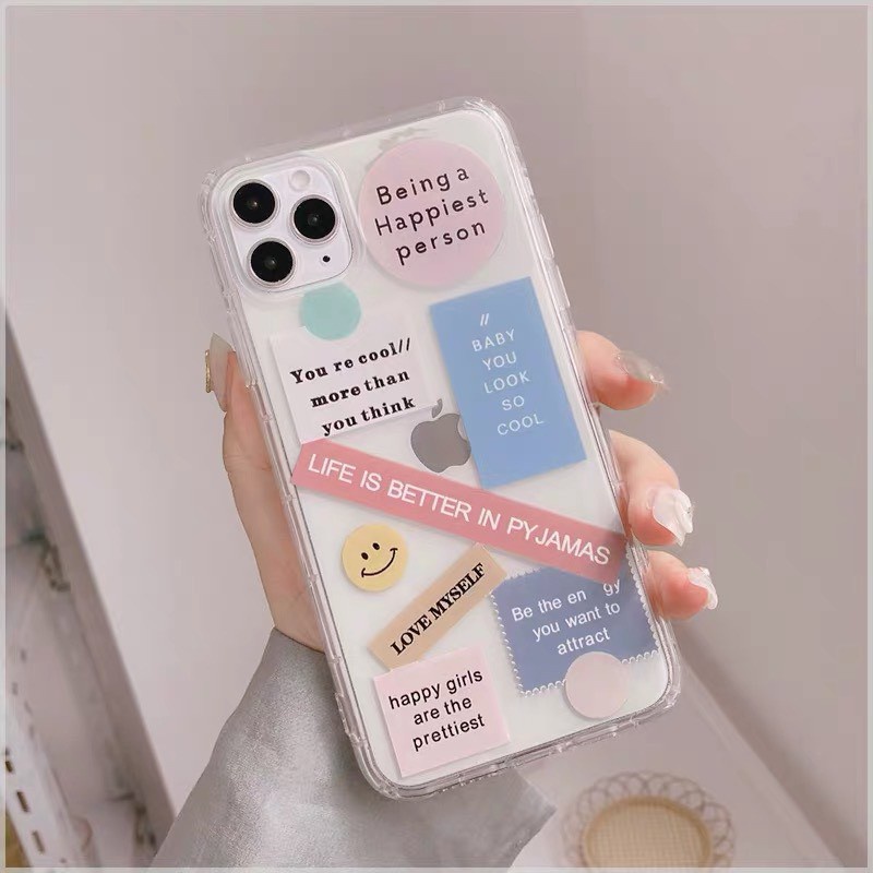Ốp lưng iphone trong suốt chống ố Happy day đẹp ip/6/6plus/6s/6splus/7/7plus/8/8plus/x/xr/xs/11/12/pro/max/plus/promax | BigBuy360 - bigbuy360.vn