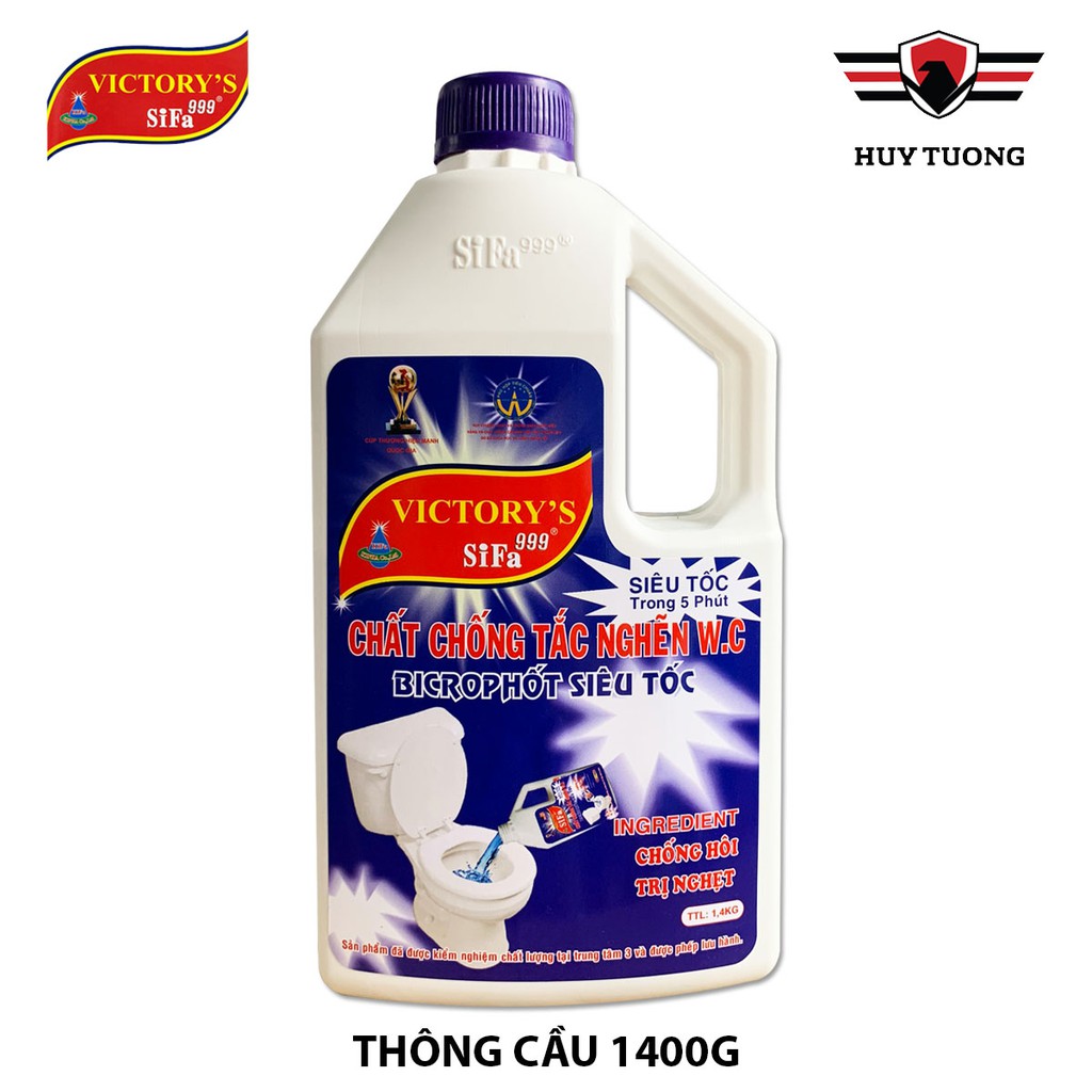 Chất thông cống Victory's Sifa999 thông bồn cầu cực mạnh và tiện dụng 700g / 800g / 1400g / 1600g cao cấp - Huy Tưởng