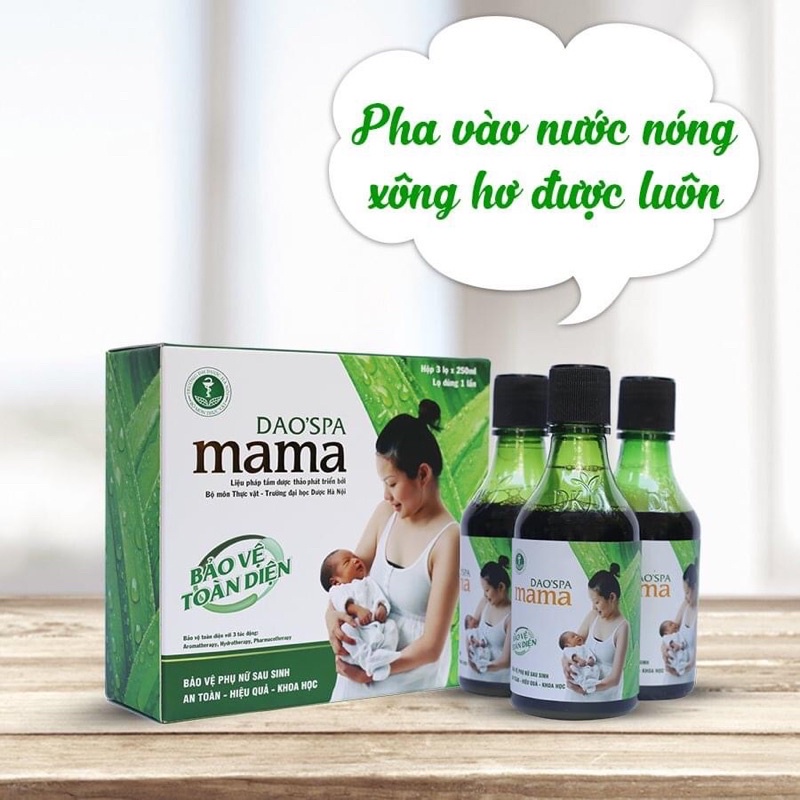 Bộ 3 nước tắm thảo dược Dao Spa Mama cho mẹ sau sinh