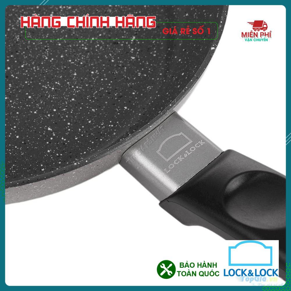 CHẢO LOCK&LOCK, CHẢO ĐÁ LOCK&LOCK COOKPLUS HARD 6243-24CM, lòng chảo làm bằng chất teflon cap cấp, là chảo chống dính.