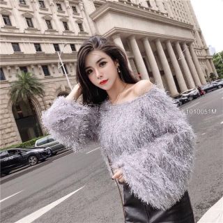 ÁO LEN NỮ 💖FREESHIP💖 ÁO LÊN LÔNG TRỄ VAI ĐÍNH HẠT LẤP LÁNH SANG TRỌNG