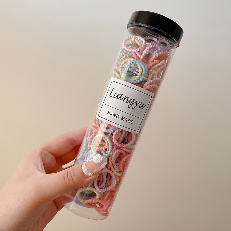 Set 300 Dây Buộc Tóc Co Giãn Nhiều Màu Sắc Dễ Thương Cho Bé