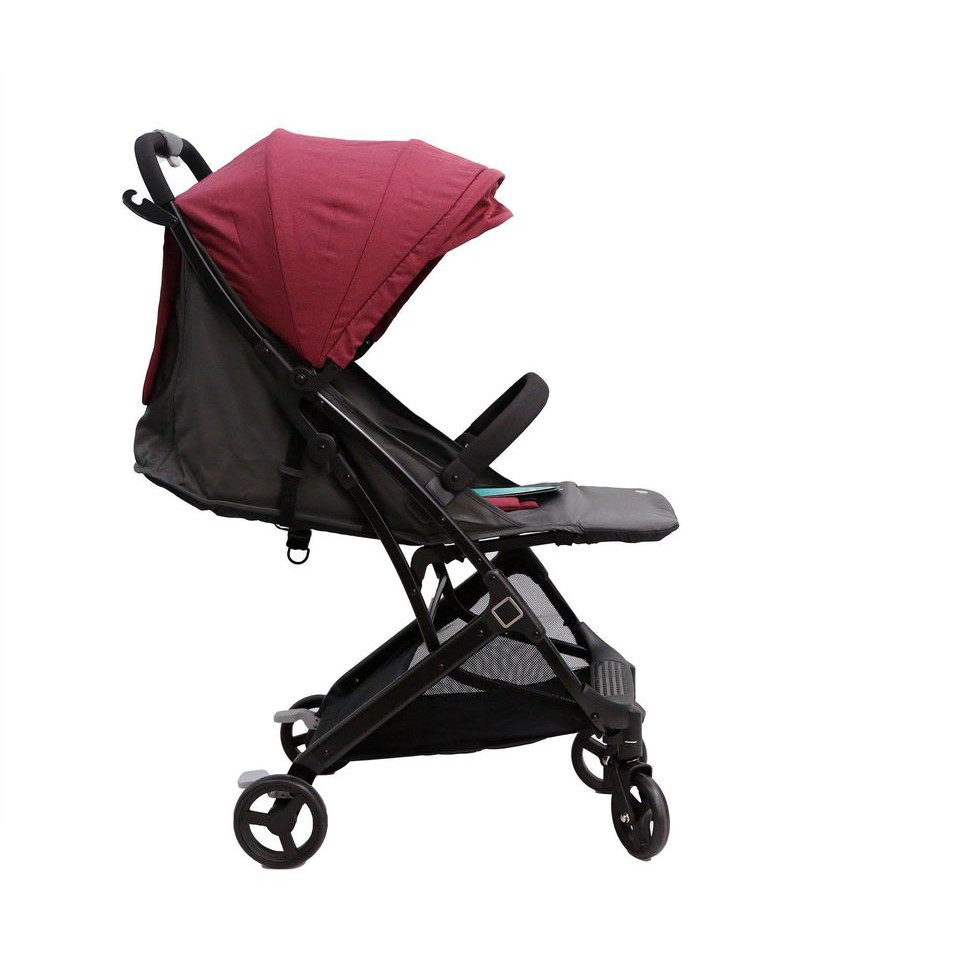 Xe Đẩy Evenflo Waav Compact Maroon siêu nhẹ dành cho bé sơ sinh đến 15kg