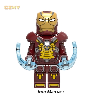 Mô Hình Đồ Chơi Lắp Ráp Nhân Vật Siêu Anh Hùng Iron Man Mark17 Mark45 Uitron Mark1