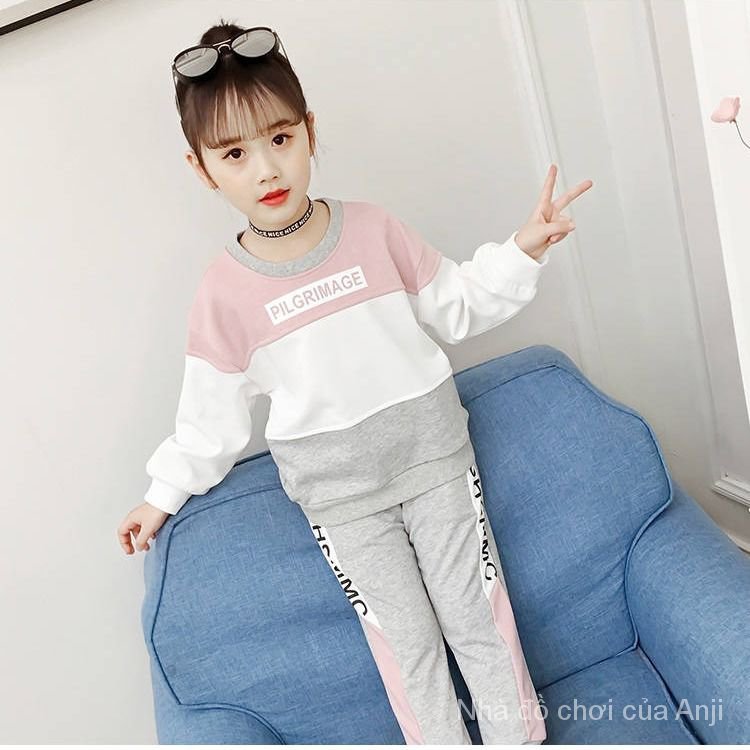 Girls Spring Suit Sweaters New Kids Fashion Baby Girls Spring And Autumn, Two Piece Children's Clothes