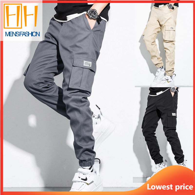 Quần dài nhiều túi size M-5XL phong cách Hàn Quốc thời trang dành cho nam