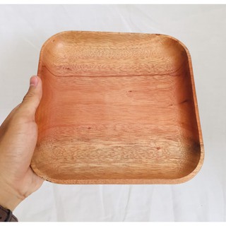 DĨA VUÔNG GỖ THANH TÚ 20CM