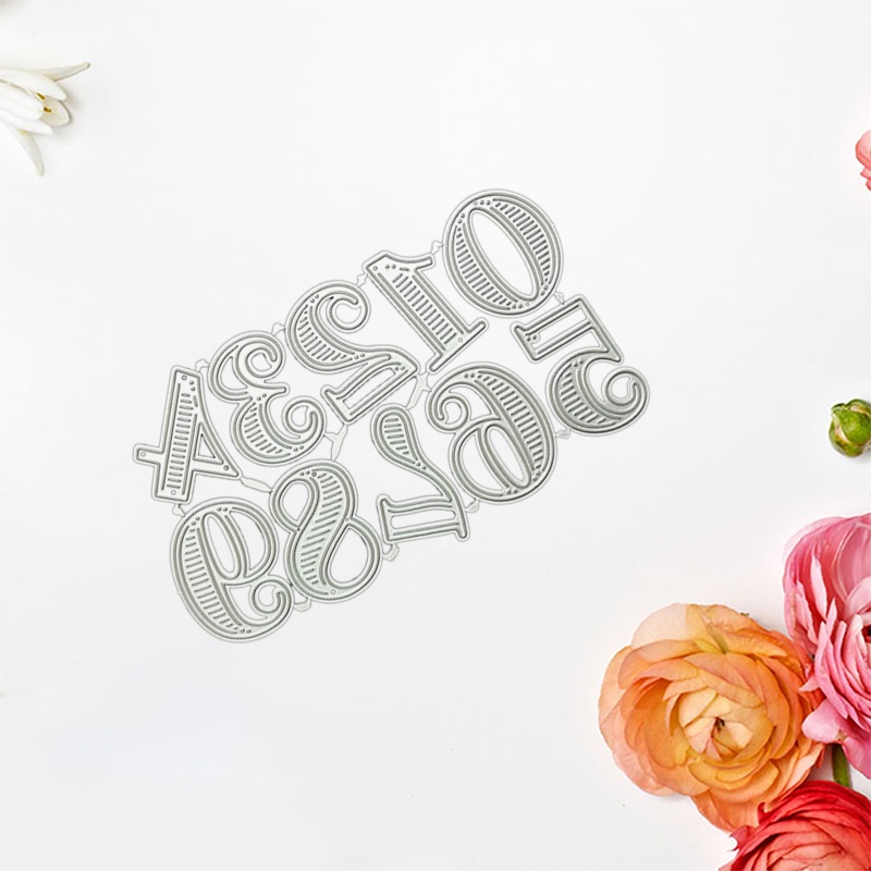 Khuôn Cắt Giấy Kim Loại Hình Chữ Số 0-9