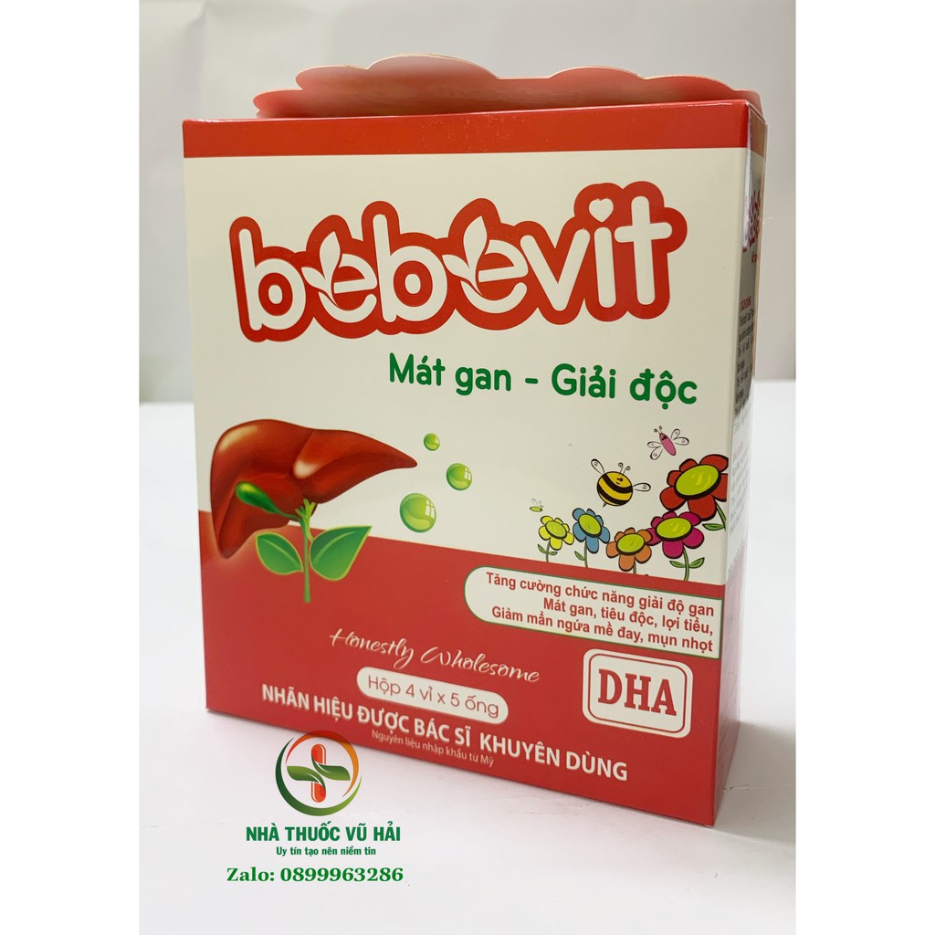 BEBEVIT MÁT GAN – GIẢI ĐỘC  thanh nhiệt giải độc gan ,tăng cường chức năng gan .