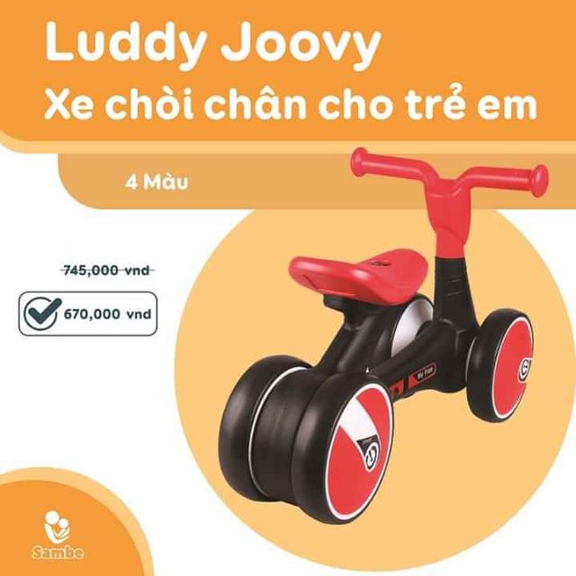 Xe chòi chân Luddy Joovy