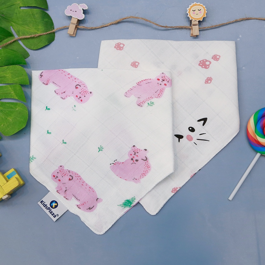 Set 2 yếm tam giác xô Kids Plaza TM21 (nhiều mẫu)