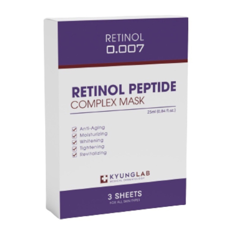 Mặt nạ Kyung Lab Retinol Peptide hộp 3 miếng