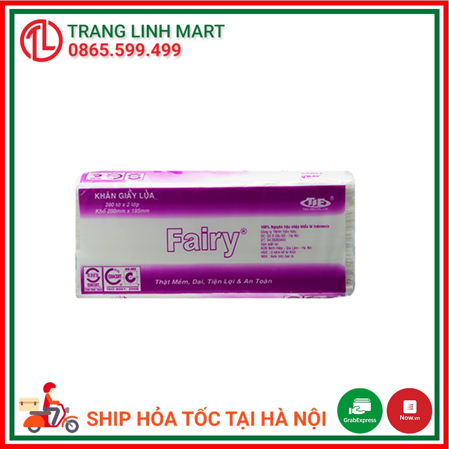 Giấy ăn lụa rút Fairy Hà Nội 280 tờ 2 lớp
