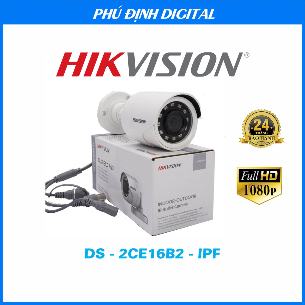 Trọn Bộ Camera Hikvision quan sát trong nhà ngoài trời chống trộm chính hãng Full phụ kiện bảo hành 24 tháng