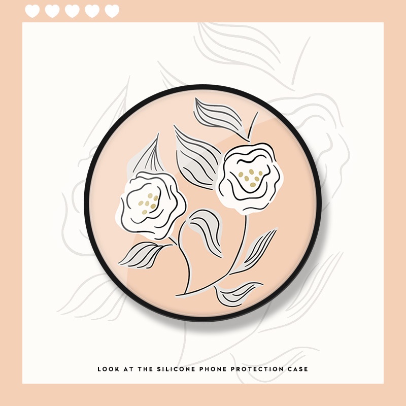 Giá Đỡ Hình Tròn Màu Đen Kiểu Dáng Sáng Tạo Cho Điện Thoại / Máy Tính Bảng