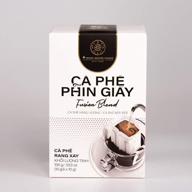 Cà phê phin giấy Fusion Blend - Trung Nguyên Legend - Hộp 10 gói x 10gr