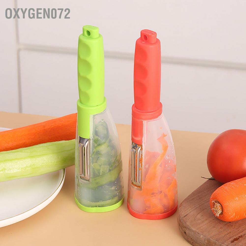 Oxygen072 Vegetables Peeler Storage Type Household Stainless Steel Vegetable with Tube