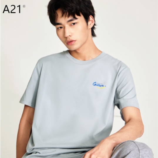 Áo thun A21 tay ngắn thiết kế đơn giản thời trang cho nam