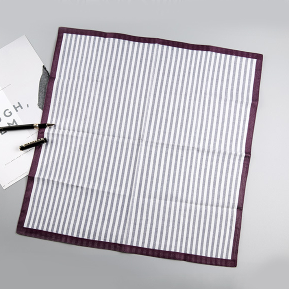 Khăn tay bỏ túi làm từ cotton 100% thấm hút mồ hôi phong cách vintage kích thước 43x43cm