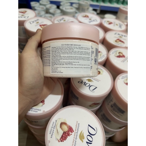 Dove tẩy da chết bản Đức - Mỹ Exfoliating Body Polish