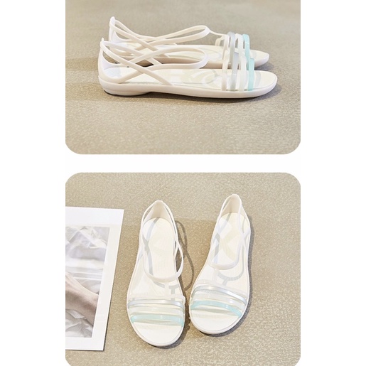 Giày Sandal nhựa chống trơn trượt đan dây nhiều màu