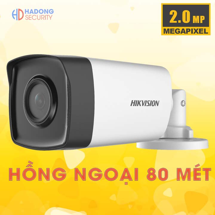 Camera ngoài trời Hikvision DS-2CE17D0T-IT5 2.0 Megapixel siêu hồng ngoại 80m | BigBuy360 - bigbuy360.vn