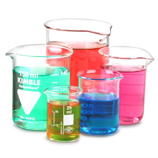 Cốc thủy tinh chia vạch chịu nhiệt có mỏ thí nghiệm 50-500ml