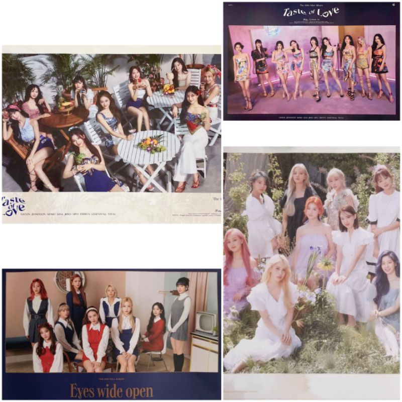 Poster Twice More&More, Eyes Wide Open, Taste Of Love đủ ver Official