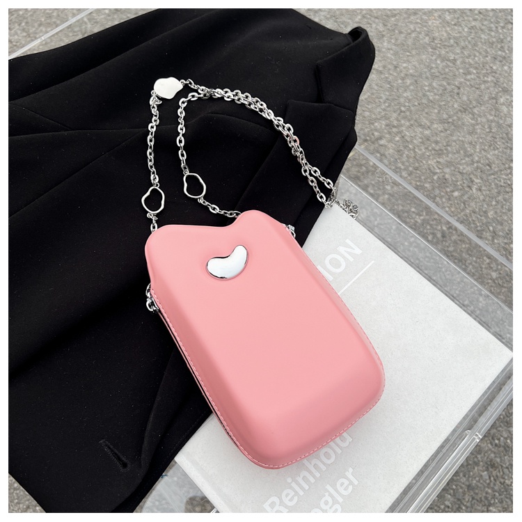 Túi Đeo Vai Mini Phối Dây Xích Thiết Kế Đơn Giản Cá Tính