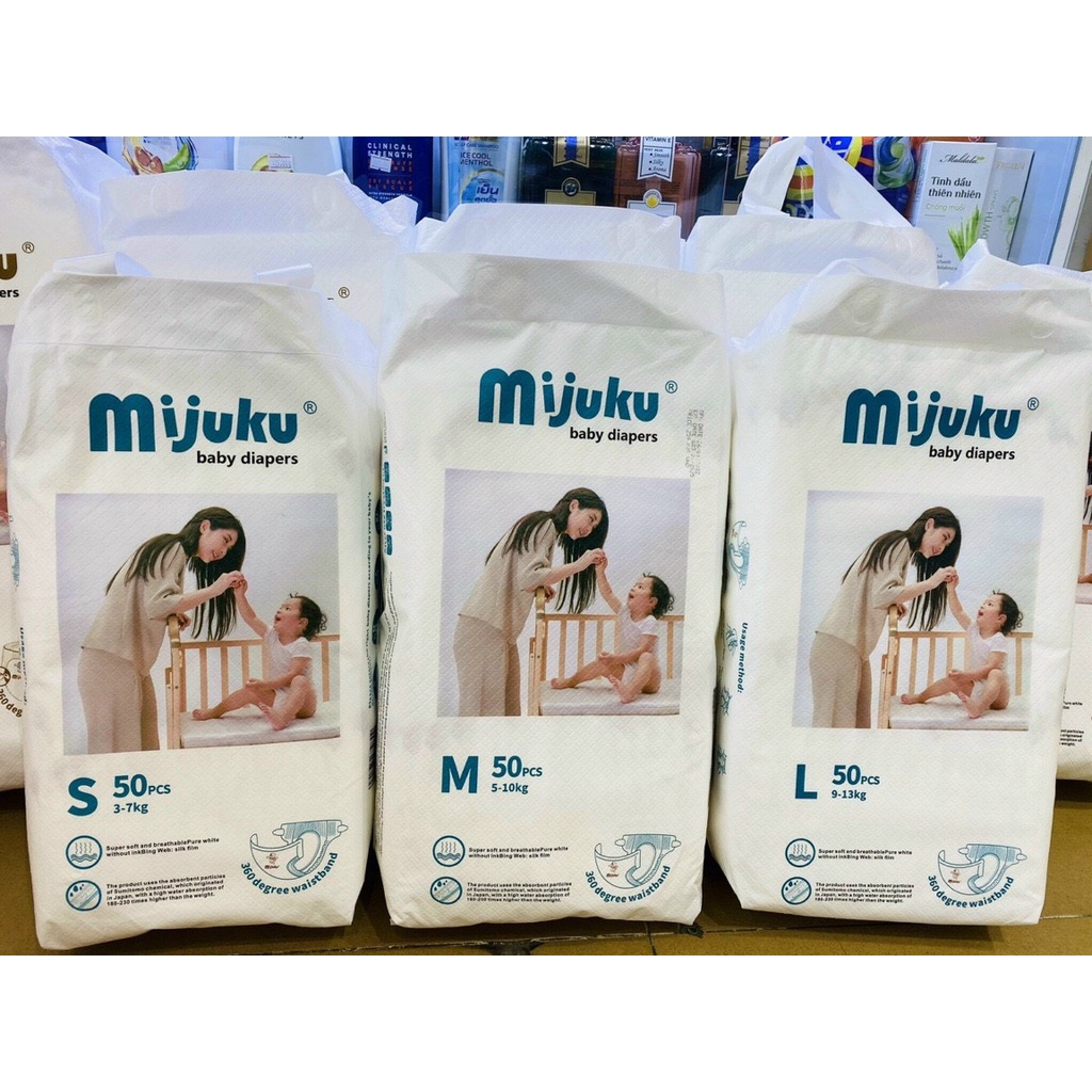 Bỉm quần MIJUKU M50/L50/XL50/XXL50/XXXL50....