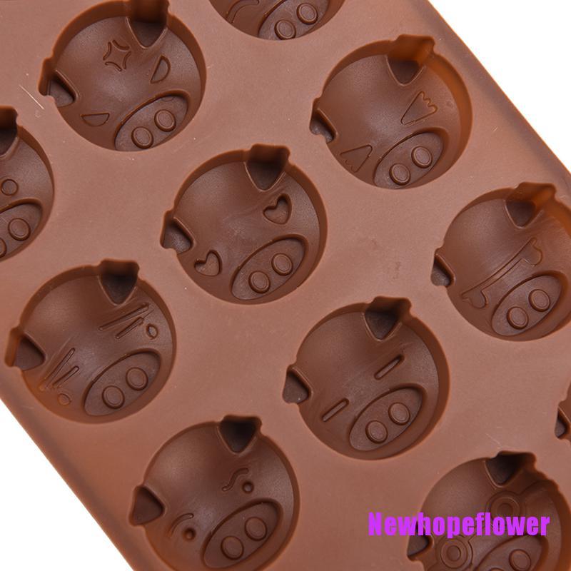 Khuôn Silicone Hình Chú Heo Đáng Yêu