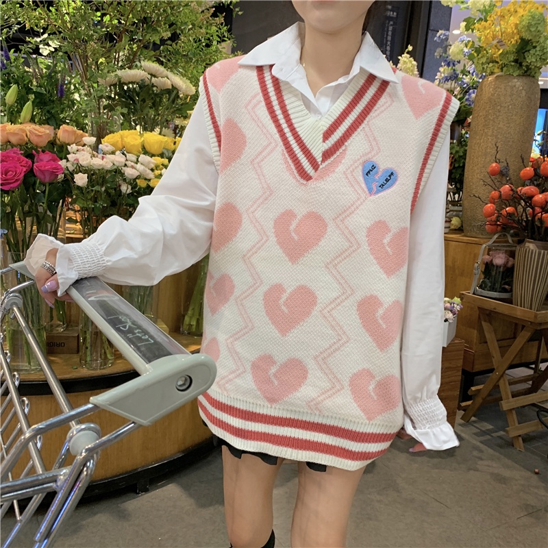 Áo Len Cổ Chữ V Không Tay Thời Trang Hàn Quốc Cho Nữ | BigBuy360 - bigbuy360.vn