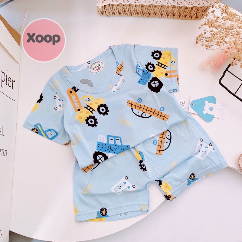 Sale !!! [ Bảng 1] Bộ Cộc Tay Cotton Lạnh Hàng Quảng Châu Cực Đẹp Cho Bé (Size Nhí Từ 8-15kg)(SP001449 )