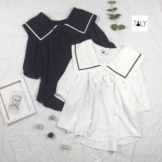 Áo thủy thủ thắt nơ A2474 TALY