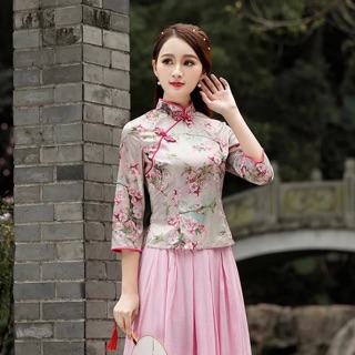 Áo sườn xám mã PMS66