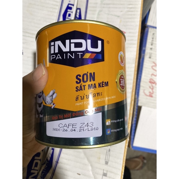 sơn sắt mạ kẽm TẶNG CHỔI SƠN (bảo hành không bong tróc) ( Shop 5 sao )